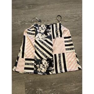 VINTAGE VICTORIA'S SECRET‎ GRAPHIC SATINY CAMISOLE SIZE SMALL